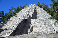 Climbing Coba Ruins