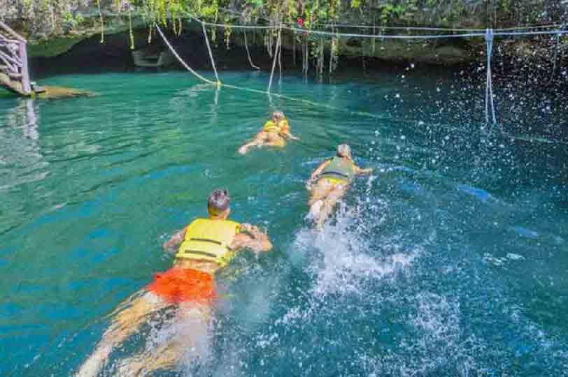 Cenote Swim in Playa del Carmen